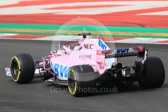 World © Octane Photographic Ltd. Formula 1 – Winter Test 1. Sahara Force India VJM11 Sergio Perez. Circuit de Barcelona-Catalunya, Spain. Thursday 1st March 2018.