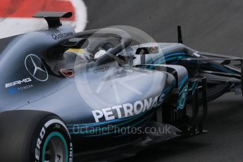 World © Octane Photographic Ltd. Formula 1 – Winter Test 1. Mercedes AMG Petronas Motorsport AMG F1 W09 EQ Power+ - Lewis Hamilton. Circuit de Barcelona-Catalunya, Spain. Thursday 1st March 2018.