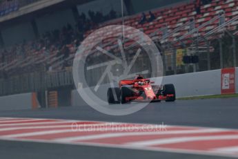 World © Octane Photographic Ltd. Formula 1 – Winter Test 1. Scuderia Ferrari SF71-H – Sebastian Vettel, Circuit de Barcelona-Catalunya, Spain. Thursday 1st March 2018.