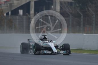 World © Octane Photographic Ltd. Formula 1 – Winter Test 1. Mercedes AMG Petronas Motorsport AMG F1 W09 EQ Power+ - Valtteri Bottas. Circuit de Barcelona-Catalunya, Spain. Thursday 1st March 2018.