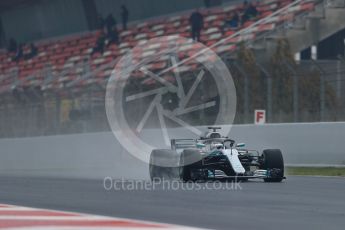 World © Octane Photographic Ltd. Formula 1 – Winter Test 1. Mercedes AMG Petronas Motorsport AMG F1 W09 EQ Power+ - Valtteri Bottas. Circuit de Barcelona-Catalunya, Spain. Thursday 1st March 2018.