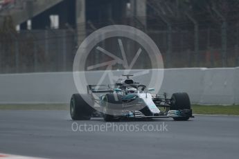 World © Octane Photographic Ltd. Formula 1 – Winter Test 1. Mercedes AMG Petronas Motorsport AMG F1 W09 EQ Power+ - Valtteri Bottas. Circuit de Barcelona-Catalunya, Spain. Thursday 1st March 2018.