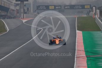 World © Octane Photographic Ltd. Formula 1 – Winter Test 1. McLaren MCL33 – Stoffel Vandoorne. Circuit de Barcelona-Catalunya, Spain. Thursday 1st March 2018.