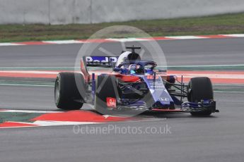 World © Octane Photographic Ltd. Formula 1 – Winter Test 1. Scuderia Toro Rosso STR13 – Pierre Gasly. Circuit de Barcelona-Catalunya, Spain. Thursday 1st March 2018.