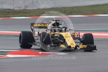 World © Octane Photographic Ltd. Formula 1 – Winter Test 1. Renault Sport F1 Team RS18 – Nico Hulkenberg. Circuit de Barcelona-Catalunya, Spain. Thursday 1st March 2018.