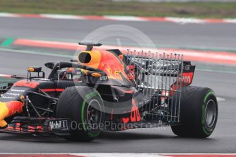 World © Octane Photographic Ltd. Formula 1 – Winter Test 1. Aston Martin Red Bull Racing TAG Heuer RB14 – Max Verstappen. Circuit de Barcelona-Catalunya, Spain. Thursday 1st March 2018.