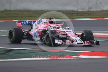 World © Octane Photographic Ltd. Formula 1 – Winter Test 1. Sahara Force India VJM11 Sergio Perez. Circuit de Barcelona-Catalunya, Spain. Thursday 1st March 2018.