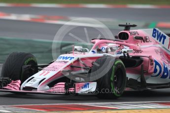 World © Octane Photographic Ltd. Formula 1 – Winter Test 1. Sahara Force India VJM11 Sergio Perez. Circuit de Barcelona-Catalunya, Spain. Thursday 1st March 2018.