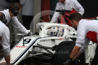 World © Octane Photographic Ltd. Formula 1 – Winter Test 1. Alfa Romeo Sauber F1 Team C37 – Marcus Ericsson. Circuit de Barcelona-Catalunya, Spain. Thursday 1st March 2018.