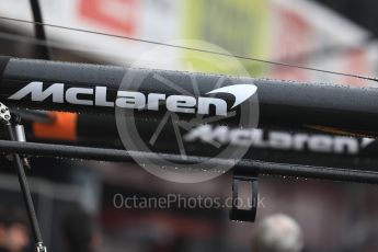 World © Octane Photographic Ltd. Formula 1 – Winter Test 1. McLaren logo. Circuit de Barcelona-Catalunya, Spain. Thursday 1st March 2018.