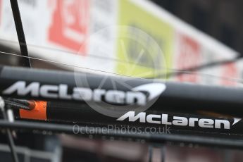 World © Octane Photographic Ltd. Formula 1 – Winter Test 1. McLaren logo. Circuit de Barcelona-Catalunya, Spain. Thursday 1st March 2018.