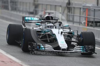 World © Octane Photographic Ltd. Formula 1 – Winter Test 1. Mercedes AMG Petronas Motorsport AMG F1 W09 EQ Power+ - Valtteri Bottas. Circuit de Barcelona-Catalunya, Spain. Thursday 1st March 2018.