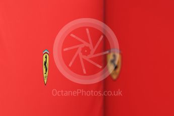 World © Octane Photographic Ltd. Formula 1 – Winter Test 1. Scuderia Ferrari logo. Circuit de Barcelona-Catalunya, Spain. Thursday 1st March 2018.