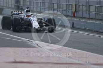 World © Octane Photographic Ltd. Formula 1 – Winter Test 1. Williams Martini Racing FW41 – Sergey Sirotkin. Circuit de Barcelona-Catalunya, Spain. Thursday 1st March 2018.