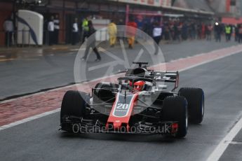 World © Octane Photographic Ltd. Formula 1 – Winter Test 1. Haas F1 Team VF-18 – Kevin Magnussen. Circuit de Barcelona-Catalunya, Spain. Thursday 1st March 2018.