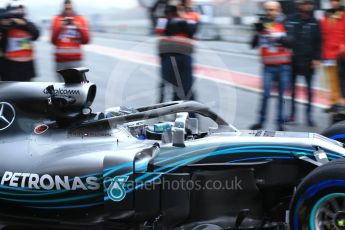 World © Octane Photographic Ltd. Formula 1 – Winter Test 1. Mercedes AMG Petronas Motorsport AMG F1 W09 EQ Power+ - Valtteri Bottas. Circuit de Barcelona-Catalunya, Spain. Thursday 1st March 2018.