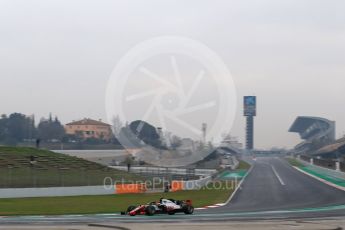 World © Octane Photographic Ltd. Formula 1 – Winter Test 1. Haas F1 Team VF-18 – Kevin Magnussen. Circuit de Barcelona-Catalunya, Spain. Thursday 1st March 2018.