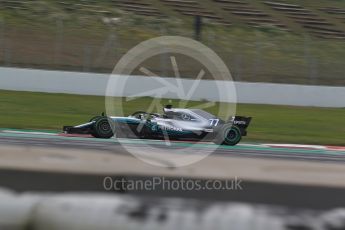 World © Octane Photographic Ltd. Formula 1 – Winter Test 1. Mercedes AMG Petronas Motorsport AMG F1 W09 EQ Power+ - Valtteri Bottas. Circuit de Barcelona-Catalunya, Spain. Thursday 1st March 2018.