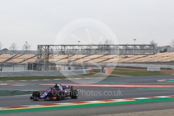 World © Octane Photographic Ltd. Formula 1 – Winter Test 1. Scuderia Toro Rosso STR13 – Pierre Gasly. Circuit de Barcelona-Catalunya, Spain. Thursday 1st March 2018.
