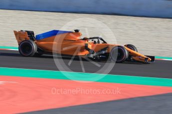 World © Octane Photographic Ltd. Formula 1 – Winter Test 2. McLaren MCL33 – Stoffel Vandoorne. Circuit de Barcelona-Catalunya, Spain. Tuesday 6th March 2018.