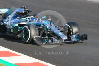 World © Octane Photographic Ltd. Formula 1 – Winter Test 2. Mercedes AMG Petronas Motorsport AMG F1 W09 EQ Power+ - Valtteri Bottas. Circuit de Barcelona-Catalunya, Spain. Tuesday 6th March 2018.