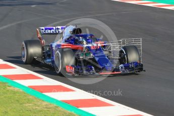 World © Octane Photographic Ltd. Formula 1 – Winter Test 2. Scuderia Toro Rosso STR13 – Pierre Gasly. Circuit de Barcelona-Catalunya, Spain. Tuesday 6th March 2018.