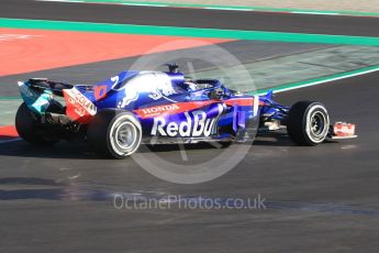 World © Octane Photographic Ltd. Formula 1 – Winter Test 2. Scuderia Toro Rosso STR13 – Pierre Gasly. Circuit de Barcelona-Catalunya, Spain. Tuesday 6th March 2018.