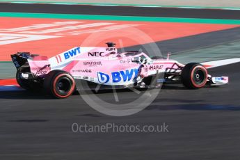 World © Octane Photographic Ltd. Formula 1 – Winter Test 2. Sahara Force India VJM11 Sergio Perez. Circuit de Barcelona-Catalunya, Spain. Tuesday 6th March 2018.