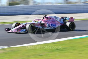 World © Octane Photographic Ltd. Formula 1 – Winter Test 2. Sahara Force India VJM11 - Sergio Perez. Circuit de Barcelona-Catalunya, Spain. Tuesday 6th March 2018.