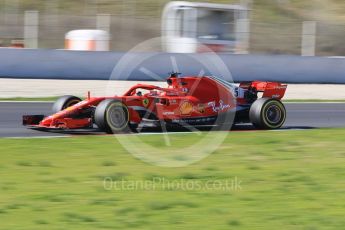 World © Octane Photographic Ltd. Formula 1 – Winter Test 2. Scuderia Ferrari SF71-H – Sebastian Vettel. Circuit de Barcelona-Catalunya, Spain. Tuesday 6th March 2018.