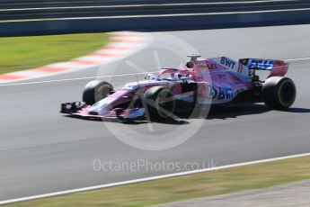 World © Octane Photographic Ltd. Formula 1 – Winter Test 2. Sahara Force India VJM11 - Sergio Perez. Circuit de Barcelona-Catalunya, Spain. Tuesday 6th March 2018.