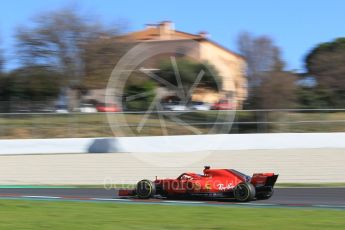 World © Octane Photographic Ltd. Formula 1 – Winter Test 2. Scuderia Ferrari SF71-H – Sebastian Vettel. Circuit de Barcelona-Catalunya, Spain. Tuesday 6th March 2018.