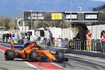 World © Octane Photographic Ltd. Formula 1 – Winter Test 2. McLaren MCL33 – Stoffel Vandoorne. Circuit de Barcelona-Catalunya, Spain. Tuesday 6th March 2018.