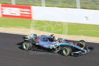 World © Octane Photographic Ltd. Formula 1 – Winter Test 2. Mercedes AMG Petronas Motorsport AMG F1 W09 EQ Power+ - Lewis Hamilton. Circuit de Barcelona-Catalunya, Spain. Tuesday 6th March 2018.