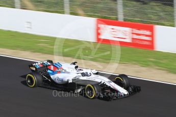 World © Octane Photographic Ltd. Formula 1 – Winter Test 2. Williams Martini Racing FW41 – Lance Stroll. Circuit de Barcelona-Catalunya, Spain. Tuesday 6th March 2018.