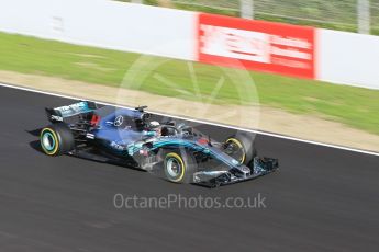 World © Octane Photographic Ltd. Formula 1 – Winter Test 2. Mercedes AMG Petronas Motorsport AMG F1 W09 EQ Power+ - Lewis Hamilton. Circuit de Barcelona-Catalunya, Spain. Tuesday 6th March 2018.