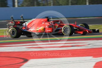 World © Octane Photographic Ltd. Formula 1 – Winter Test 2. Scuderia Ferrari SF71-H – Sebastian Vettel, Circuit de Barcelona-Catalunya, Spain. Tuesday 6th March 2018.
