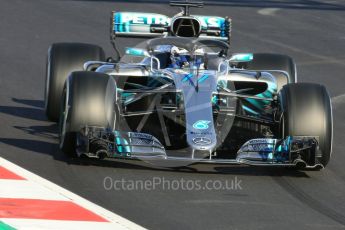 World © Octane Photographic Ltd. Formula 1 – Winter Test 2. Mercedes AMG Petronas Motorsport AMG F1 W09 EQ Power+ - Valtteri Bottas. Circuit de Barcelona-Catalunya, Spain. Tuesday 6th March 2018.