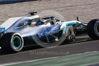 World © Octane Photographic Ltd. Formula 1 – Winter Test 2. Mercedes AMG Petronas Motorsport AMG F1 W09 EQ Power+ - Valtteri Bottas. Circuit de Barcelona-Catalunya, Spain. Tuesday 6th March 2018.