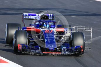 World © Octane Photographic Ltd. Formula 1 – Winter Test 2. Scuderia Toro Rosso STR13 – Pierre Gasly. Circuit de Barcelona-Catalunya, Spain. Tuesday 6th March 2018.