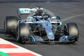 World © Octane Photographic Ltd. Formula 1 – Winter Test 2. Mercedes AMG Petronas Motorsport AMG F1 W09 EQ Power+ - Valtteri Bottas. Circuit de Barcelona-Catalunya, Spain. Tuesday 6th March 2018.