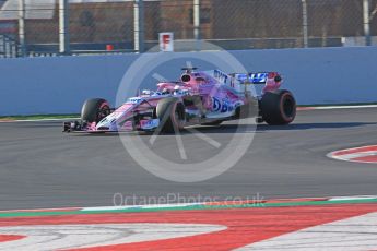 World © Octane Photographic Ltd. Formula 1 – Winter Test 2. Sahara Force India VJM11 - Sergio Perez. Circuit de Barcelona-Catalunya, Spain. Tuesday 6th March 2018.