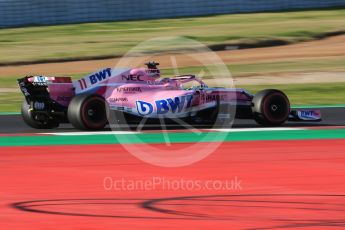 World © Octane Photographic Ltd. Formula 1 – Winter Test 2. Sahara Force India VJM11 Sergio Perez. Circuit de Barcelona-Catalunya, Spain. Tuesday 6th March 2018.