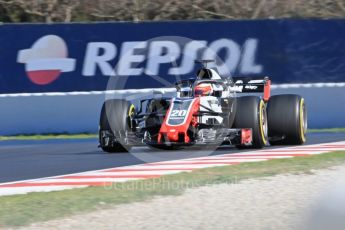 World © Octane Photographic Ltd. Formula 1 – Winter Test 2. Haas F1 Team VF-18 – Kevin Magnussen. Circuit de Barcelona-Catalunya, Spain. Tuesday 6th March 2018.