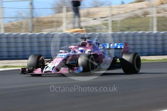 World © Octane Photographic Ltd. Formula 1 – Winter Test 2. Sahara Force India VJM11 - Sergio Perez. Circuit de Barcelona-Catalunya, Spain. Tuesday 6th March 2018.