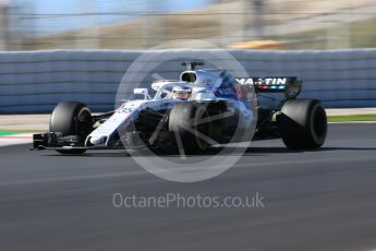 World © Octane Photographic Ltd. Formula 1 – Winter Test 2. Williams Martini Racing FW41 – Sergey Sirotkin. Circuit de Barcelona-Catalunya, Spain. Tuesday 6th March 2018.