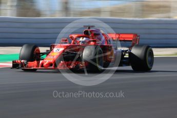 World © Octane Photographic Ltd. Formula 1 – Winter Test 2. Scuderia Ferrari SF71-H – Sebastian Vettel, Circuit de Barcelona-Catalunya, Spain. Tuesday 6th March 2018.