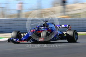 World © Octane Photographic Ltd. Formula 1 – Winter Test 2. Scuderia Toro Rosso STR13 – Pierre Gasly. Circuit de Barcelona-Catalunya, Spain. Tuesday 6th March 2018.