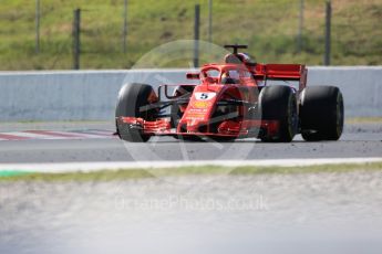 World © Octane Photographic Ltd. Formula 1 – Winter Test 2. Scuderia Ferrari SF71-H – Sebastian Vettel, Circuit de Barcelona-Catalunya, Spain. Tuesday 6th March 2018.