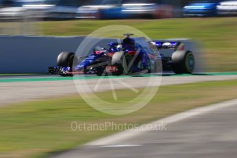 World © Octane Photographic Ltd. Formula 1 – Winter Test 2. Scuderia Toro Rosso STR13 – Pierre Gasly. Circuit de Barcelona-Catalunya, Spain. Tuesday 6th March 2018.